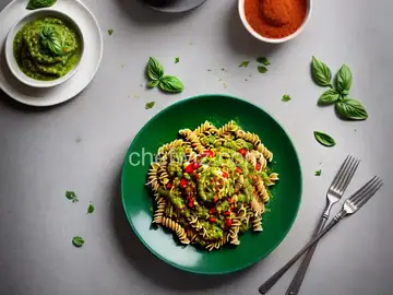 Fusilli with Spicy Pesto