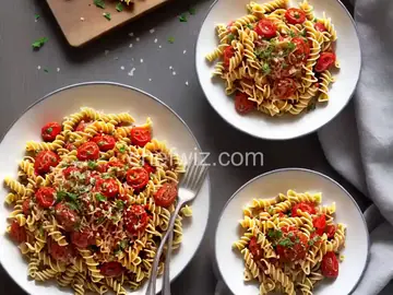 Fusilli with Sun-Dried Tomato Vinaigrette