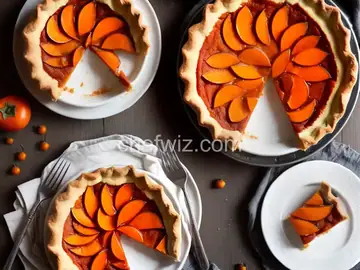 Fuyu Persimmon Pie