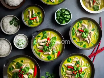Gaeng Khiao Waan Gai (Thai Green Curry with Chicken)