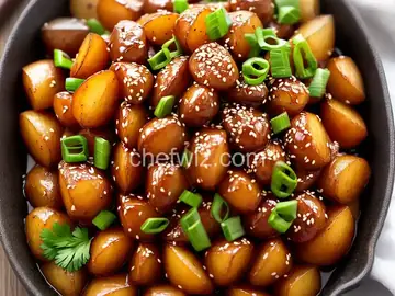 Gamja Bokkeum (Korean Sweet Soy-Glazed Potatoes)