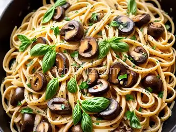 Garlic Butter Mushroom Pasta