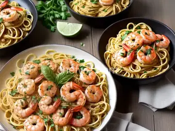 Garlic Butter Shrimp Pasta