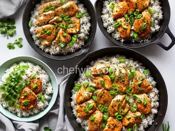 Garlic Chicken Fragrant Rice On a Budget