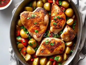 Garlic Chicken and Potatoes