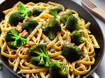 Garlic Oil Sauteed Pasta with Broccoli