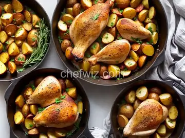 Garlic Roasted Chicken and Potatoes