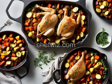 Garlic-Roasted Chicken and Root Vegetables