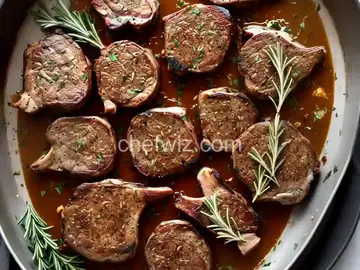 Garlic Rosemary-Marinated Lamb Chops