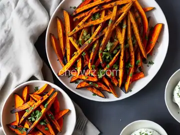 Garlic and Herb Grilled Sweet Potato Fries