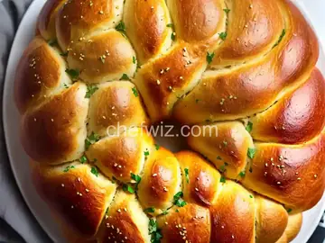 Garlic and Onion Challah Bread