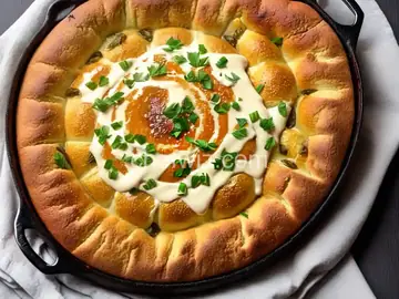 Garlicky Baked Brie