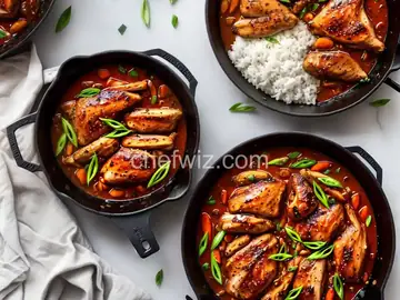 Garlicky Bourbon Chicken