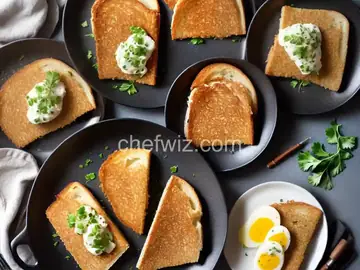 Garlicky Panko Toasties