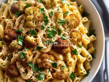 Garlicky Roasted Cauliflower Pasta