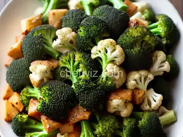 Garlicky Sauteed Broccoli and Cauliflower