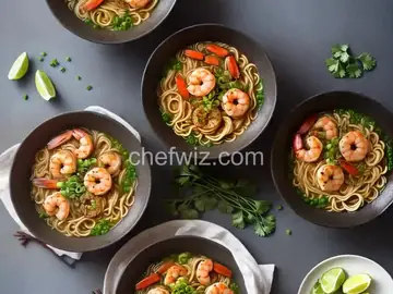 Garlicky Shrimp Ramen