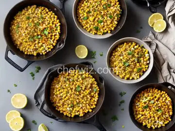 Garlicky Smashed Chickpeas With Corn