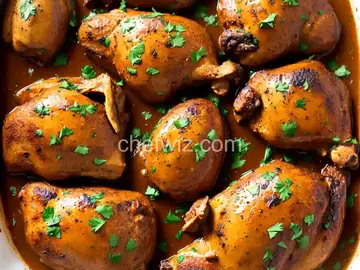 Garlicky Smothered Cornish Hens