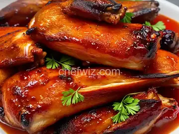 Georgia Peach BBQ Turkey Wings