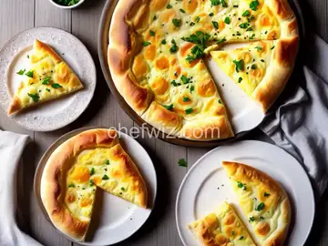 Georgian Cheese and Egg Bread (Adjaruli Khachapuri)