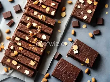 Giant Chocolate Candy Bar with Peanuts and Nougat