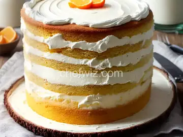 Giant Creamsicle Cake