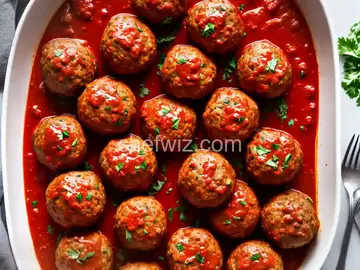 Giant Meatballs and Marinara