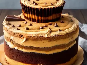 Giant Peanut Butter Cup Cake