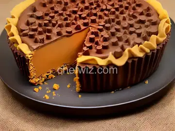 Giant Peanut Butter Cup Stuffed with Reese's Pieces