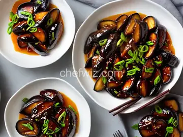Ginger-Miso-Glazed Eggplant