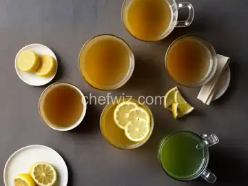 Ginger lemon honey green tea