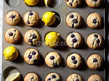 Glazed Lemon Blueberry Muffins