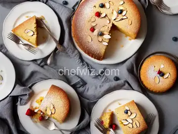Gluten-Free Almond Cake with Berries on Top