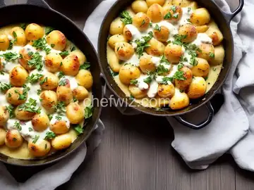 Gnocchi Alla Bava (Potato Gnocchi With Fontina Cheese Sauce) Recipe