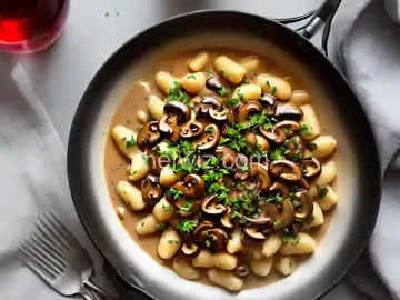 Gnocchi with Mushroom Sauce
