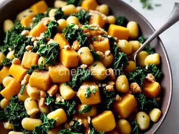 Gnocchi with Squash and Kale