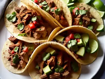 Goat Birria Tacos With Cucumber Pico de Gallo