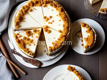 Goat Cheese Cheesecake with Spiced Wafer Crust