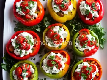 Goat Cheese Stuffed Tomatoes