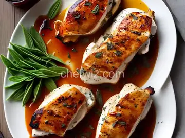 Goat Cheese and Sun-Dried Tomato Stuffed Chicken Thighs with Sage Brown Butter Sauce