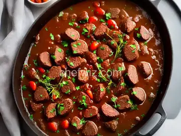Goat spleen roast