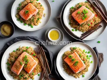 Golden Fried Rice With Salmon and Furikake