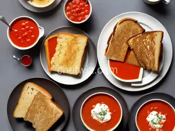 Good Old-Fashioned American Grilled Cheese and Tomato Soup