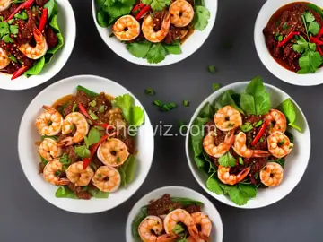 Goong Pad Nam Prik Pao (Thai Stir-Fried Shrimp With Chile Jam)