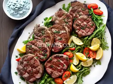 Gorgonzola Crusted Grilled Lamb Chops