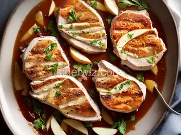 Gorgonzola and Apple Pork Chops