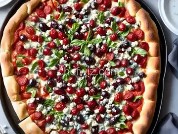 Gorgonzola and Grape Pizza