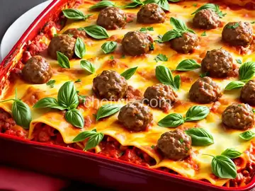 Grandma Guarnaschelli's Lasagna with Mini Beef Meatballs