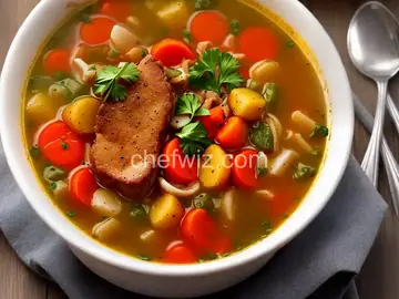 Grandma Neely's Fried Pork Chop Vegetable Soup